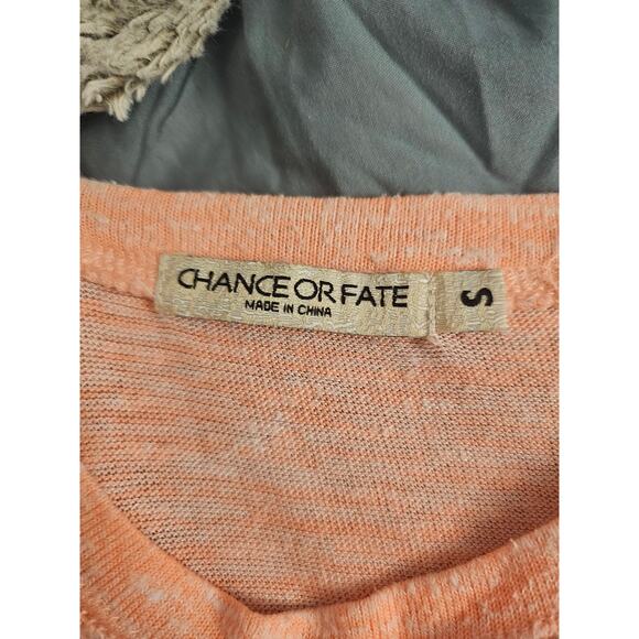 Pink Sheer Elephant Lightweight Boho Shirt Top Chance or Fate Women’s Size Small - Picture 6 of 8